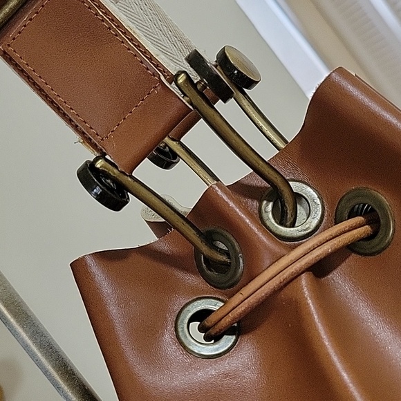 CROCHETANDLEATHERDRAWSTINGBAG 🥰🤗 - Picture 6 of 16